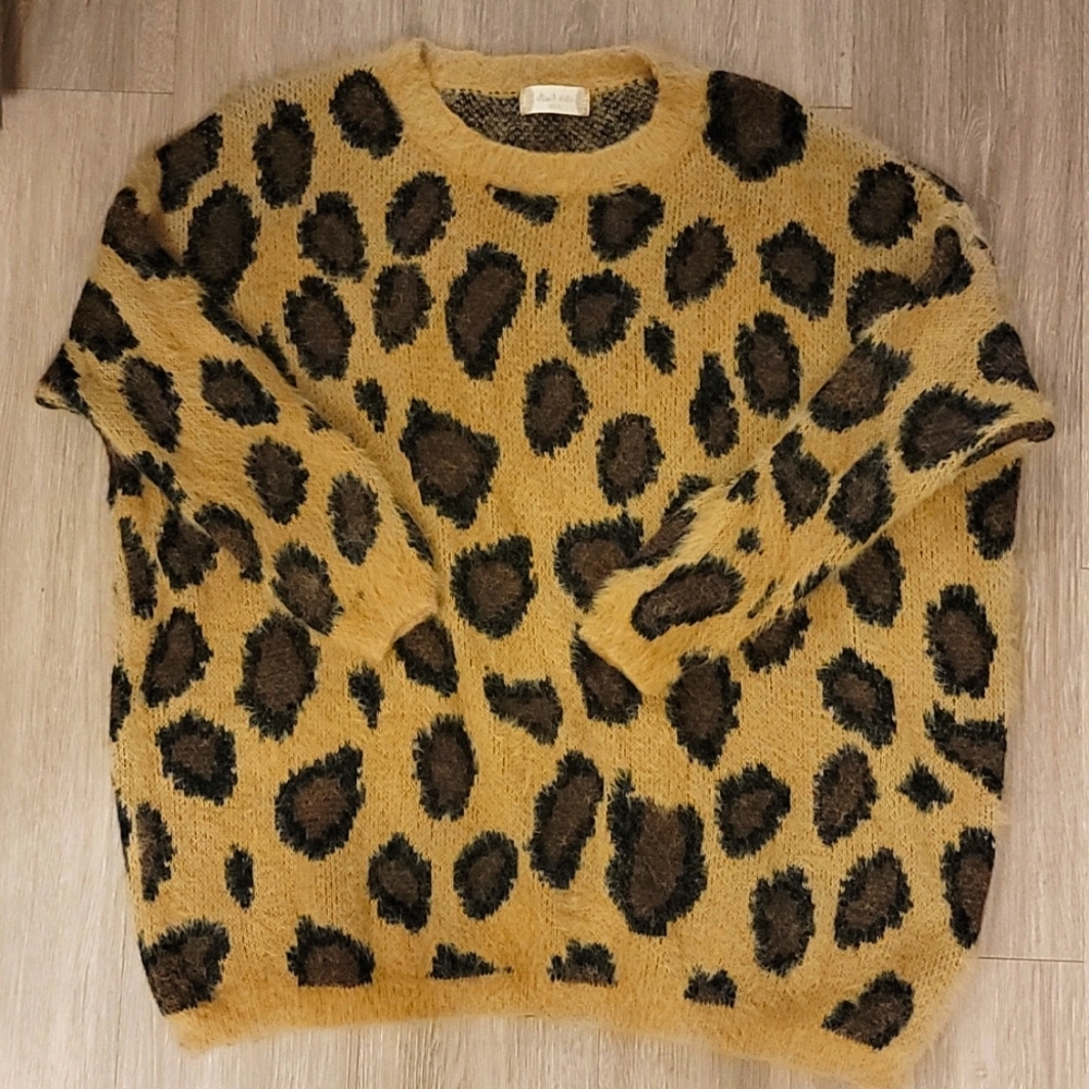 Altar'd State leopard print pullover sweater